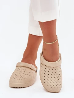 Pěnové Pantofle Dámské Béžové Faylina