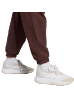 Dámské kalhoty adidas Essentials Small Logo French Terry Cuffed pants brown JX3864 dámské