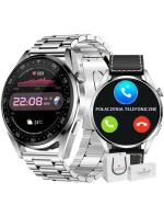 Chytré hodinky GIEWONT Vertex SmartCall GW450-5 Silver/Carbon Leather Chytré hodinky GIEWONT Vertex SmartCall GW450-5 Silver/Carbon Leather