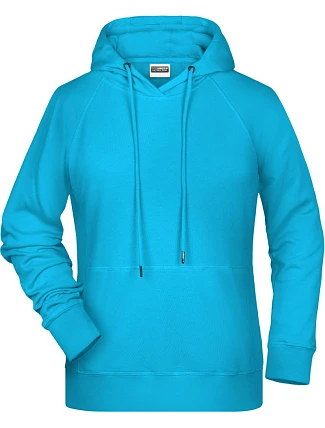 Daiber 8023 Dámská raglánová mikina s kapucí 02.8023 turquoise Daiber 8023 Dámská raglánová mikina s kapucí 02.8023 turquoise