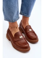 Dámské mokasíny na platformě Laura Messi 2392 tmavě zlatá