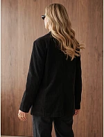 Dámská černá kordová bunda FashionStreet PY0161 Dámská černá kordová bunda FashionStreet PY0161