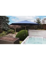 ZAHRADNÍ SLUNEČNÍK 300 CM SKLÁDACÍ TMAVĚ MODRÝ