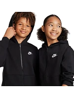 Dětská mikina Nike Sportswear Club Fleece Black FD3004 010 Dětská mikina Nike Sportswear Club Fleece Black FD3004 010