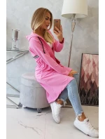 Delší zadní plášť světle růžový Delší zadní plášť světle růžový
