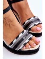 Dámské pohodlné sandály na klínu Big Star LL274877 černé