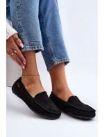 Dámské černé šněrovací mokasíny Rasirna