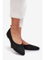 Baleríny z ekosemišu se zapínáním na přezku černé Anlofi