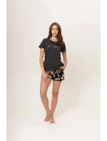 Dámské pyžamo 01/275 černá vzor - Karol