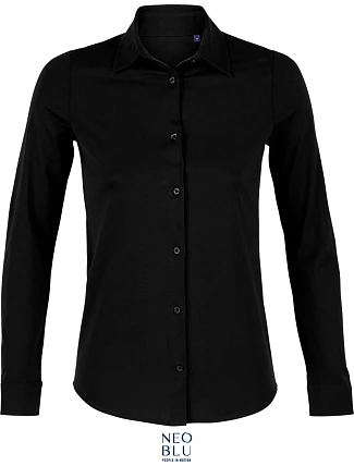 NEOBLU Balthazar Women Halenka s dlouhým rukávem 24.3199 deep black NEOBLU Balthazar Women Halenka s dlouhým rukávem 24.3199 deep black