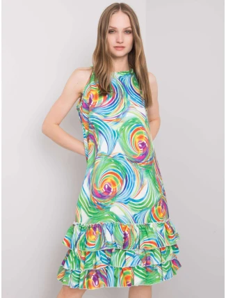 Šaty CHA SK 0852.89P bílá zelená Šaty CHA SK 0852.89P bílá zelená