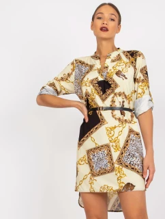 Šaty DHJ SK 5766AB 6.76 světle žlutá