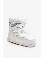 Dámské bílé boty do sněhu se zavazováním Soia