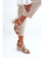 Dámské sandály 06459-25 zlaté - Sweet Shoes