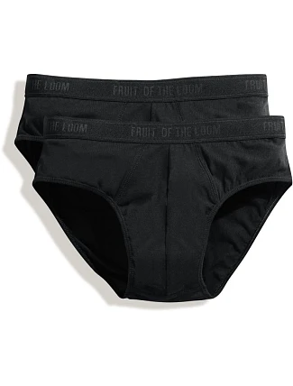 Fruit of the Loom Classic Sport 2-Pack Pánské sportovní slipy, balení po 2 ks 16.7018 black Fruit of the Loom Classic Sport 2-Pack Pánské sportovní slipy, balení po 2 ks 16.7018 black