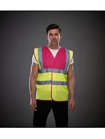Yoko HVW 100 Hi-Vis bezpečnostní vesta 79.W100 pink Yoko HVW 100 Hi-Vis bezpečnostní vesta 79.W100 pink