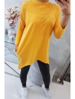 Hořčicová mikina na kolo s potiskem Hořčicová mikina na kolo s potiskem