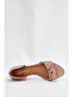 Kožené sandály Maciejka 01971-71 zlaté