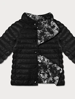 Dámská bunda plus size s 3/4 rukávy Minority černá/mola (M23-7010-1)