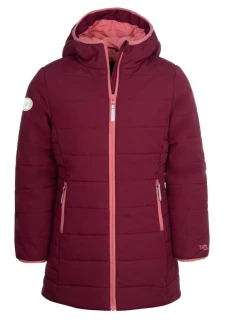 Dívčí zateplená bunda s kapucí Trollkids Dívčí kabát Stavanger zimní modrý (219-219)