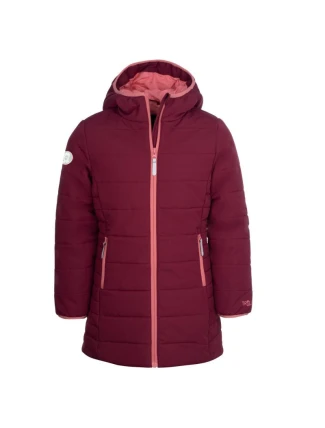 Dívčí zateplená bunda s kapucí Trollkids Dívčí kabát Stavanger zimní modrý (219-219)