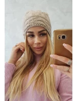Fleecová čepice Edyta K298 béžová