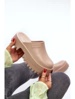 Dámské žabky na masivní podrážce Big Star NN274015 Bílé