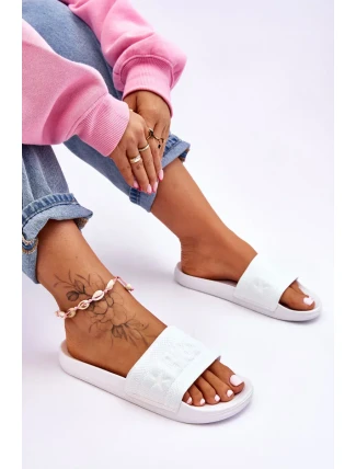 Dámské módní pantofle Big Star LL274A159 Bílé Dámské módní pantofle Big Star LL274A159 Bílé