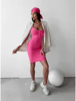 Dámské šaty 279133 neonově růžové - Ola Voga Dámské šaty 279133 neonově růžové - Ola Voga