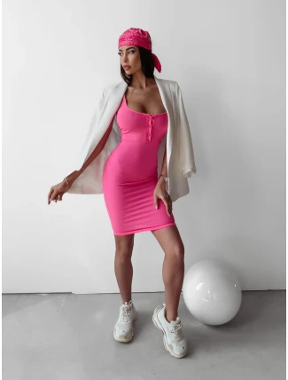 Dámské šaty 279133 neonově růžové - Ola Voga Dámské šaty 279133 neonově růžové - Ola Voga