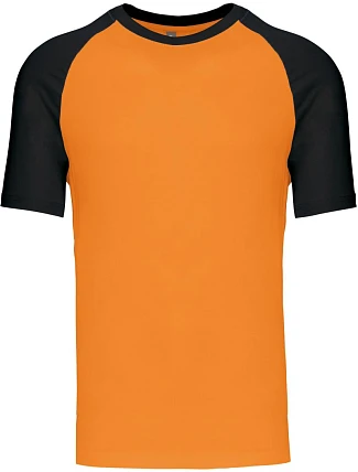Kariban K 330 Baseballové tričko 20.K330 orange/black Kariban K 330 Baseballové tričko 20.K330 orange/black