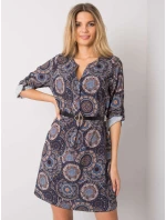 Šaty DHJ SK 12336B.74P tmavě modrá