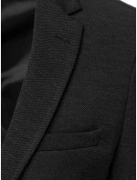 Pánské jednořadové sako černé FashionStreet MX0635 Pánské jednořadové sako černé FashionStreet MX0635