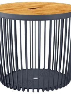 STOLEK S BOXEM 38,6x35,8 cm CLUBO ANTHRACITE pro děti