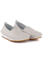 Dámská kožená nazouvací obuv béžová S.Barski LR61-7051