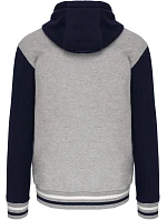 Kariban K 4003 Unisex bunda s kapucí "Teddy" 20.4003 oxford grey/navy/white