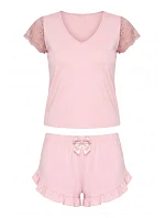 Pyžamo Celine 1/2 Powder Pink - Donna Pyžamo Celine 1/2 Powder Pink - Donna