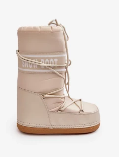Dámské béžové vysoké boty do sněhu Venila