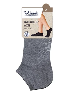 Krátké pánské bambusové ponožky BAMBUS* AIR IN-SHOE SOCKS - BELLINDA - šedá