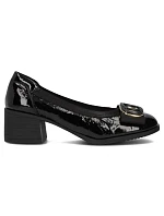 Černé lakované lodičky Filippo DP6960