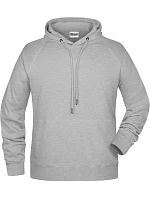 Daiber 8024 Pánská raglánová mikina s kapucí 02.8024 grey heather Daiber 8024 Pánská raglánová mikina s kapucí 02.8024 grey heather