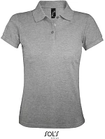 SOL'S Prime Women Dámské piqué polo z těžké bavlny 25.0573 grey melange SOL'S Prime Women Dámské piqué polo z těžké bavlny 25.0573 grey melange