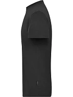 Daiber JN 1802 Pánské pracovní tričko z bio bavlny - Solid 02.1802 black