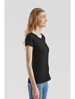 Fruit of the Loom Lady-Fit Iconic 195 T Dámské tričko z těžké bavlny 16.1424 black