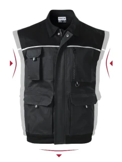 Woody pracovní vesta pánská ebony gray