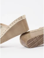 Jedinečné dámské zlaté  nazouváky na klínku