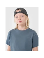 Hladké chlapecké tričko oversize 4F 4FJWSS25TTSHM2324-46S