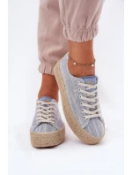 Dámské Tenisky Na Platformě S Pletením Lee Cooper LCW-25-02-3284 Světle Béžové