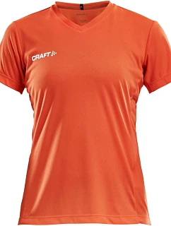Craft Teamwear Squad Go Jersey Solid W Dámské sportovní tričko s výstřihem do V 82.5566 cocktail