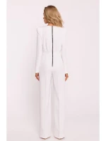 M811 Kombinéza s vycpávkami na ramenou - ecru M811 Kombinéza s vycpávkami na ramenou - ecru